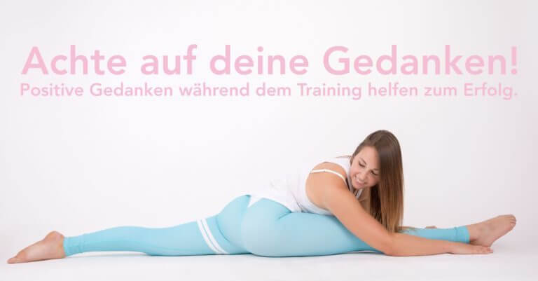 Positive Gedanken für das Stretching Training